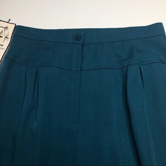 Mary McFadden Wool Blend Vintage Deadstock Midi Skirt Sz 14 NWT - Picture 6 of 13